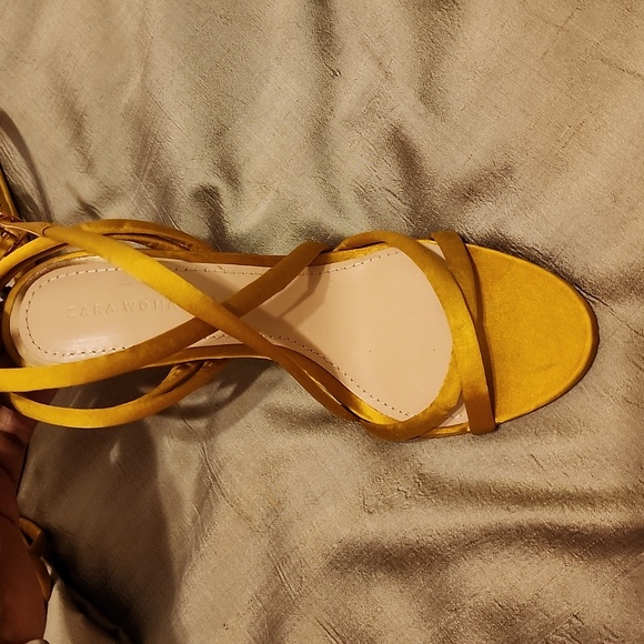 Zara Shoes - Zara NWT Canary Gold Evening Shoes